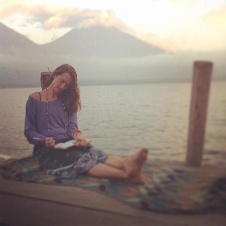 writing at lake atitlan
