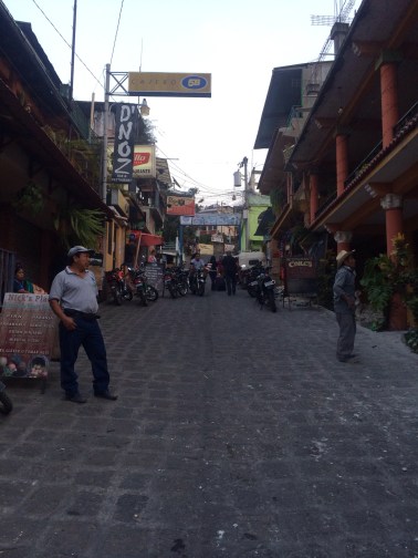 The view of San Pedro from the west side dock