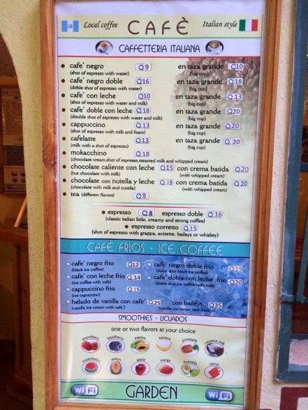 Idea Connection's Menu