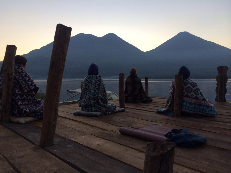 Morning meditation  on the dock