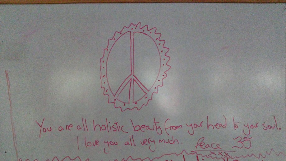 When people leave the farm, they leave messages like this and imprints forever.